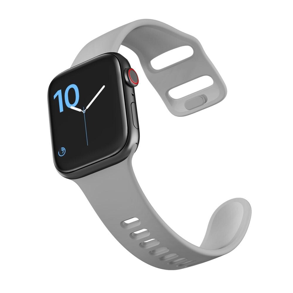 Apple Watch Series 4-6 40mm Armbånd i silikone, Grå