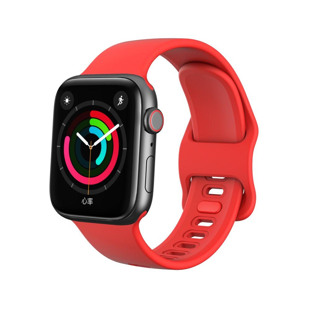 Apple Watch Series 9 41mm Armbånd i silikone, Rød