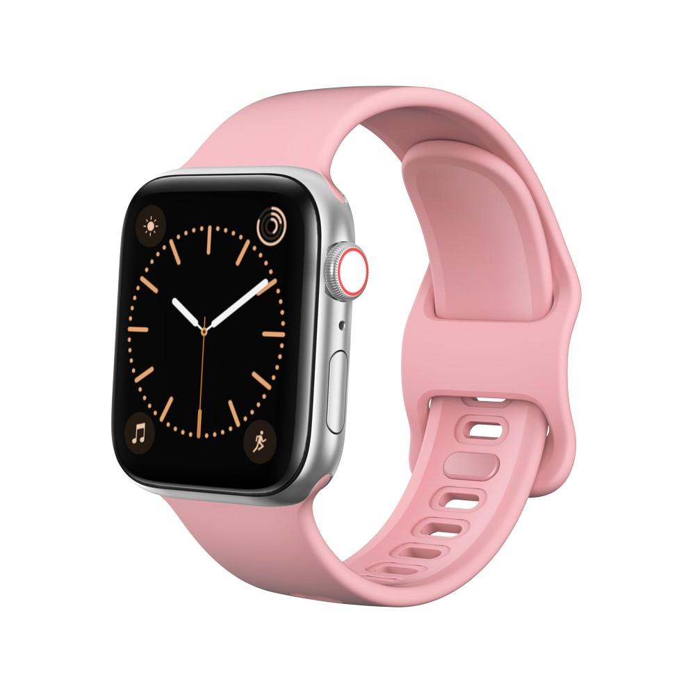 Apple Watch Series 4-6 40mm Armbånd i silikone, Lyserød