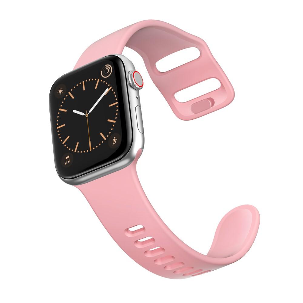 Apple Watch Series 4-6 40mm Armbånd i silikone, Lyserød