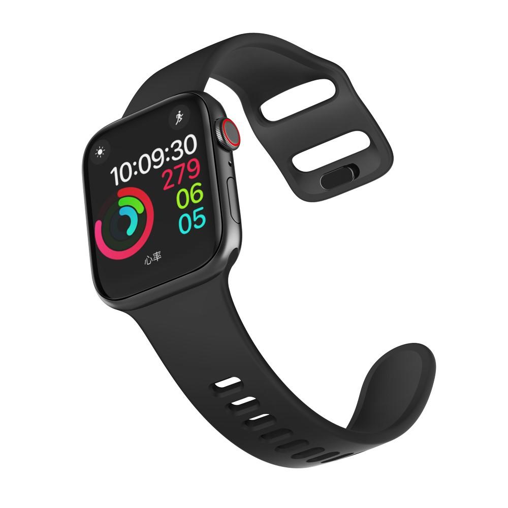 Apple Watch Series 9 41mm Armbånd i silikone, Sort