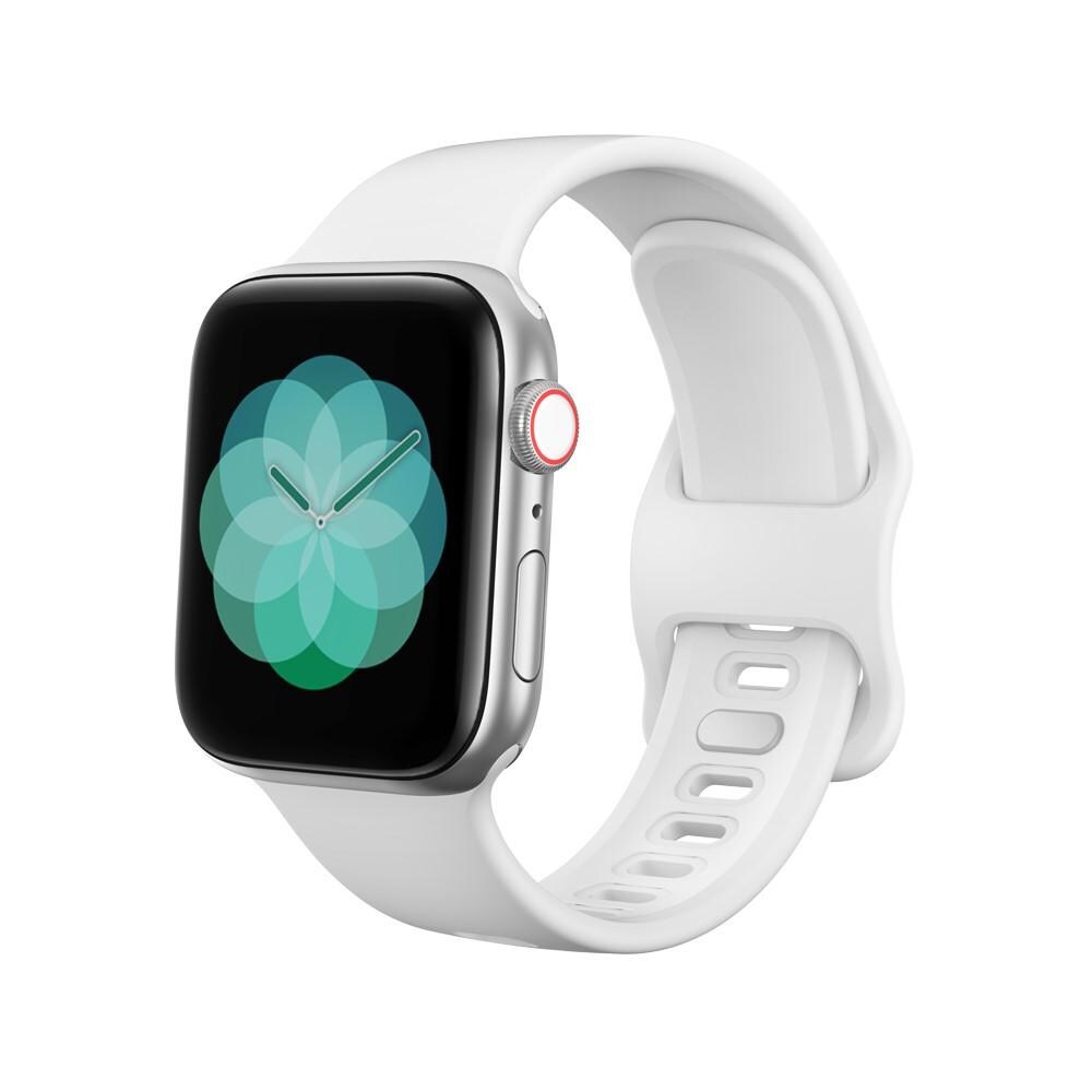 Apple Watch Series 1-3 38mm Armbånd i silikone, Hvid