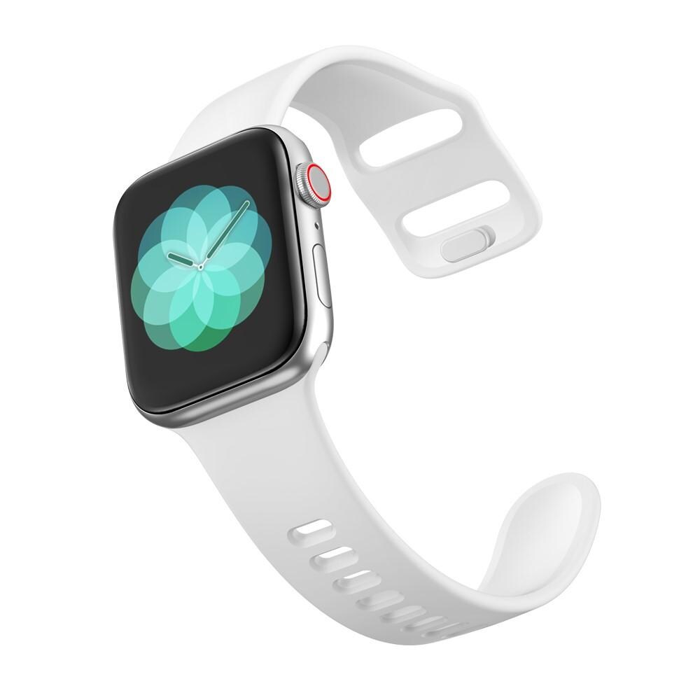 Apple Watch Series 7 41mm Armbånd i silikone, Hvid