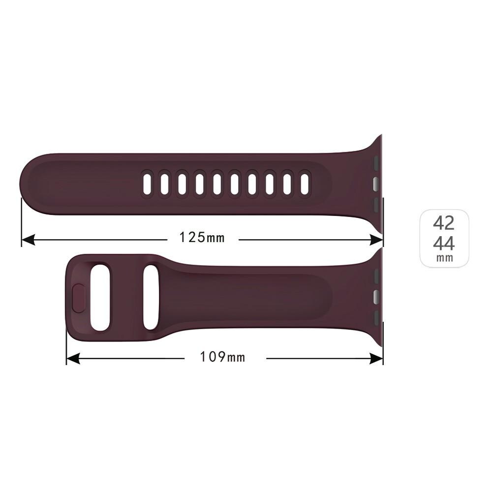 Apple Watch Series 10 46mm Armbånd i silikone, Lilla
