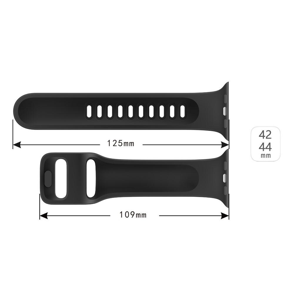 Apple Watch Series 10 46mm Armbånd i silikone, Sort