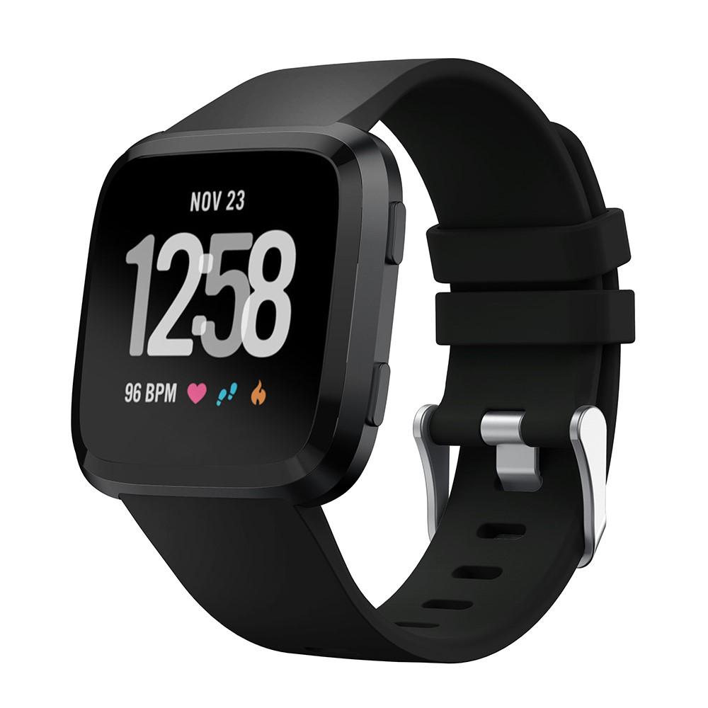 Fitbit Versa/Versa 2 Armbånd i silikone, Sort