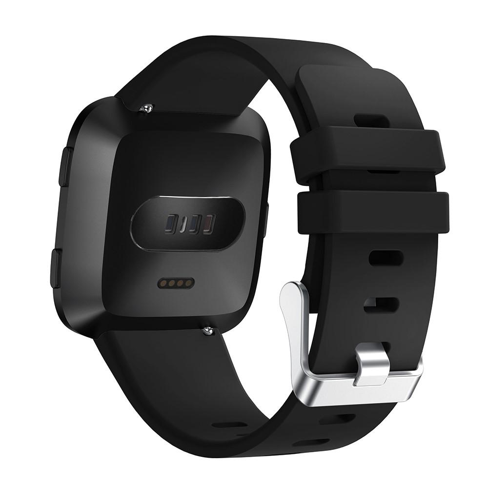 Fitbit Versa/Versa 2 Armbånd i silikone, Sort