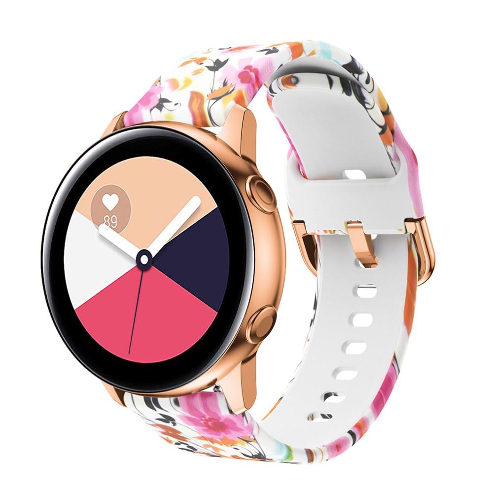 Samsung Galaxy Watch 42mm Armbånd i silikone, Blomster