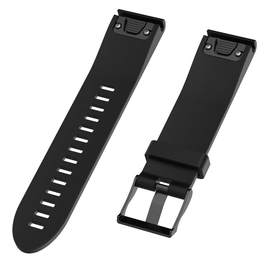Garmin Fenix 5S Plus/Fenix 5S Armbånd i silikone, Sort