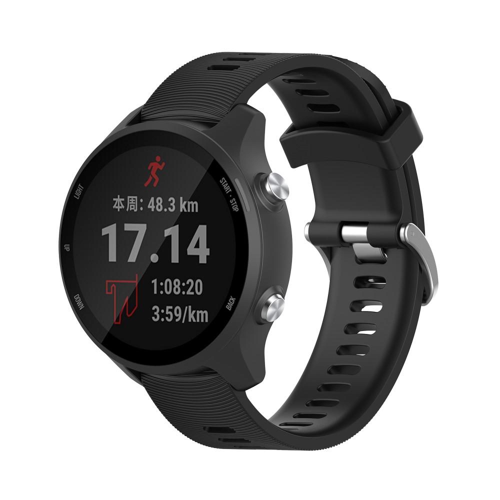 Garmin Forerunner 245 Armbånd i silikone, Sort