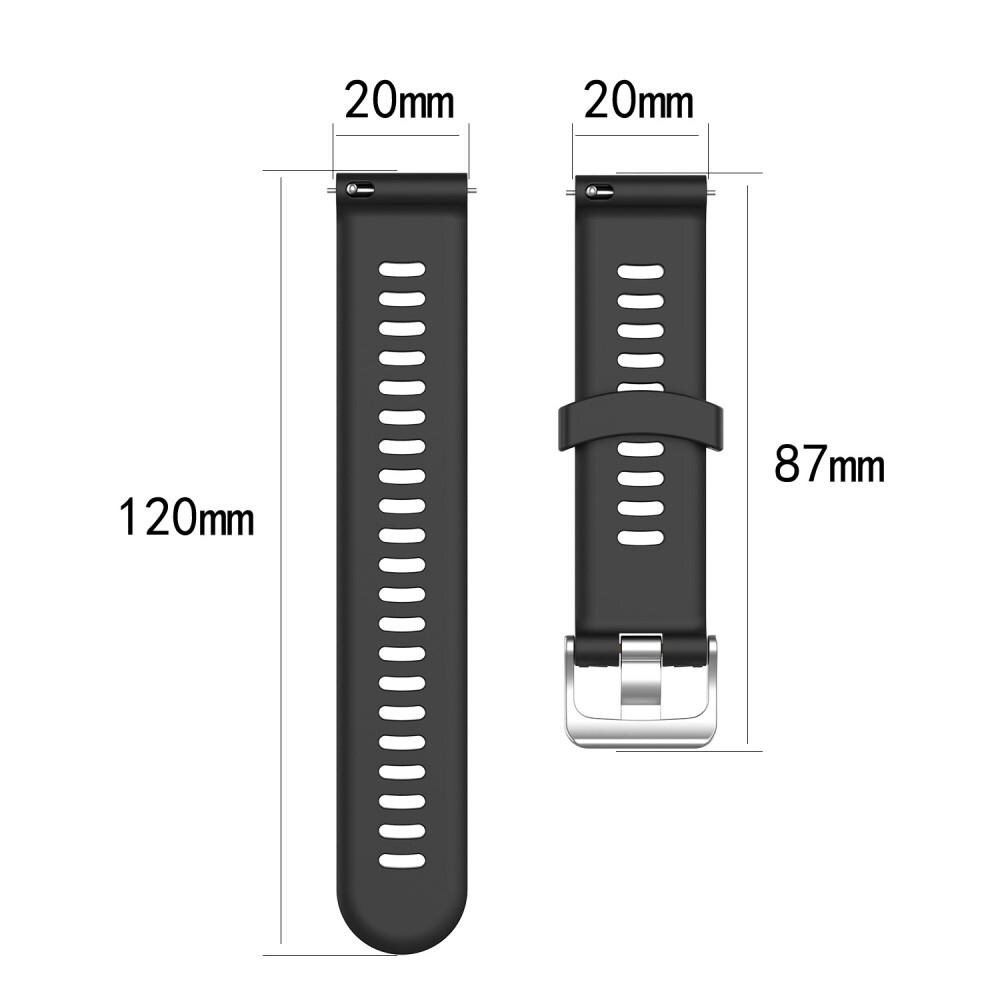Garmin Forerunner 245 Armbånd i silikone, Sort