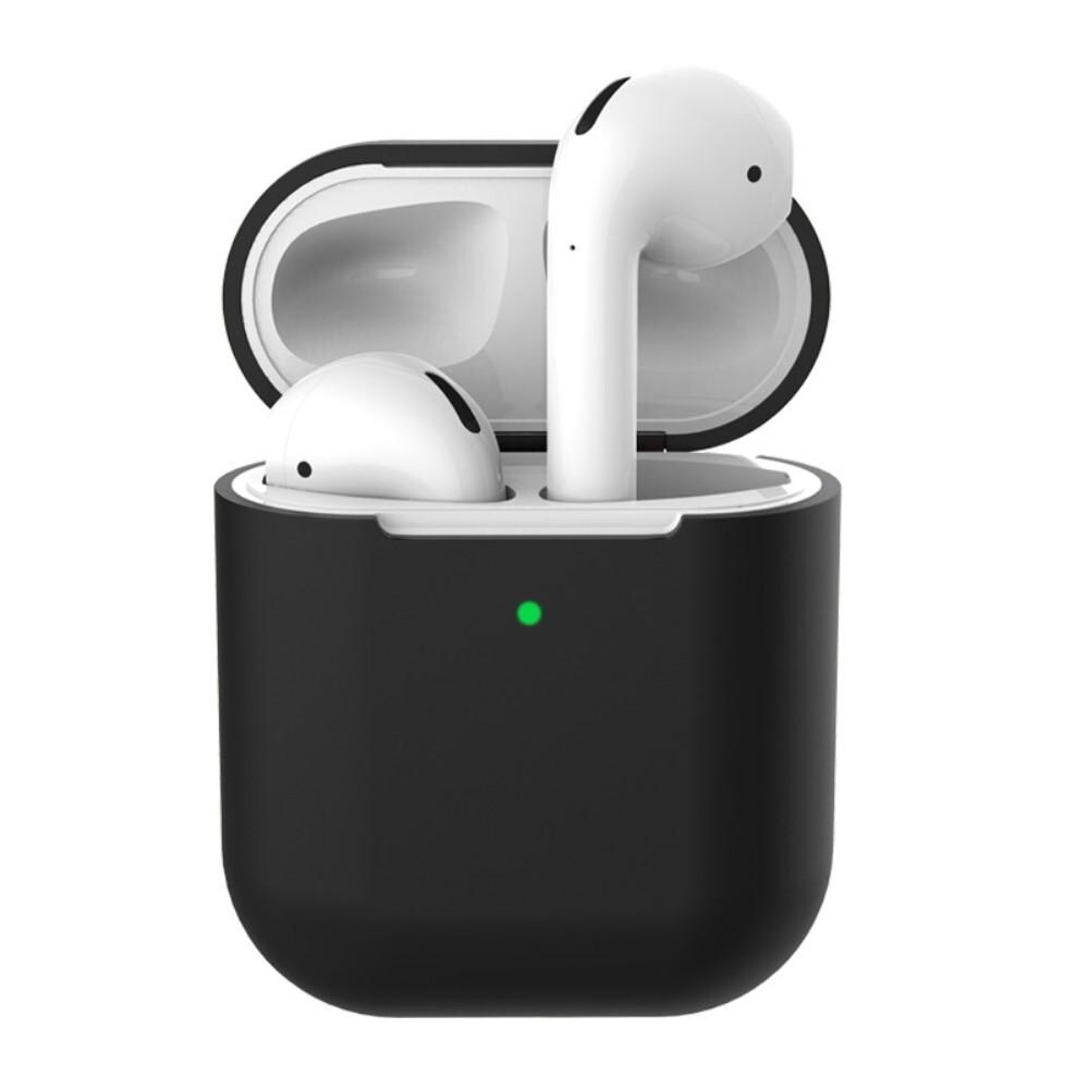 Apple AirPods Tyndt silikonecover, Sort