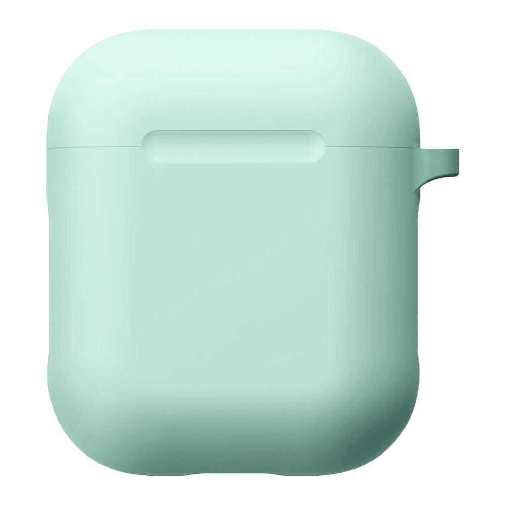 Apple AirPods Silikonecover + karabinhage, Turkis