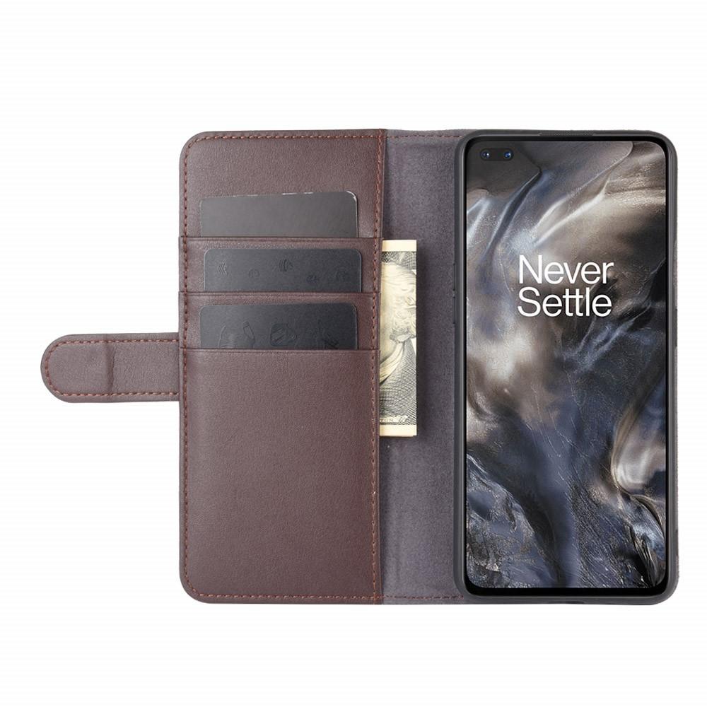  OnePlus Nord Slankt mobiletui i ægte læder, Brun