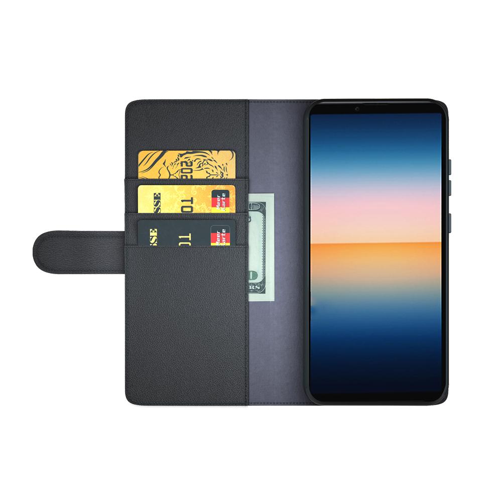 Sony Xperia 10 III Slankt mobiletui i ægte læder, Brun