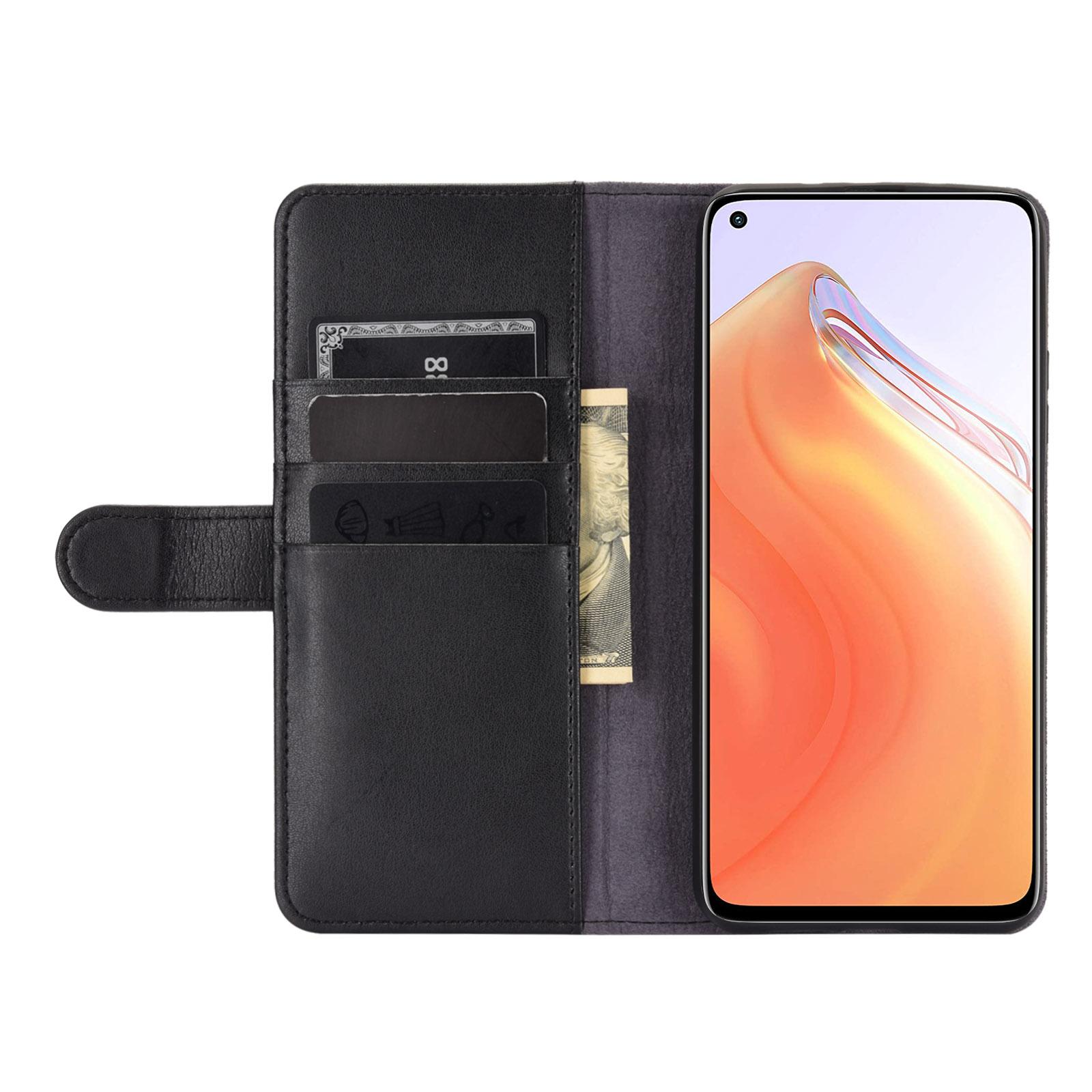 Xiaomi Mi 10T/10T Pro Slankt mobiletui i ægte læder, Sort