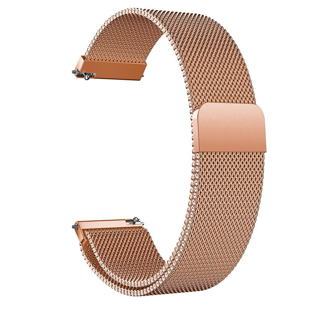 Huawei Watch GT 3 42mm/Watch GT 2 42mm Armbånd Milanese Loop, Rose guld