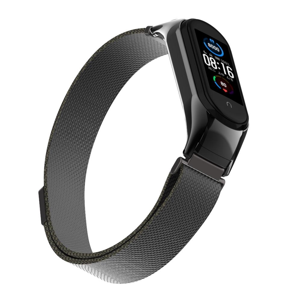Xiaomi Mi Band 5/Mi Band 6 Armbånd Milanese Loop, Sort