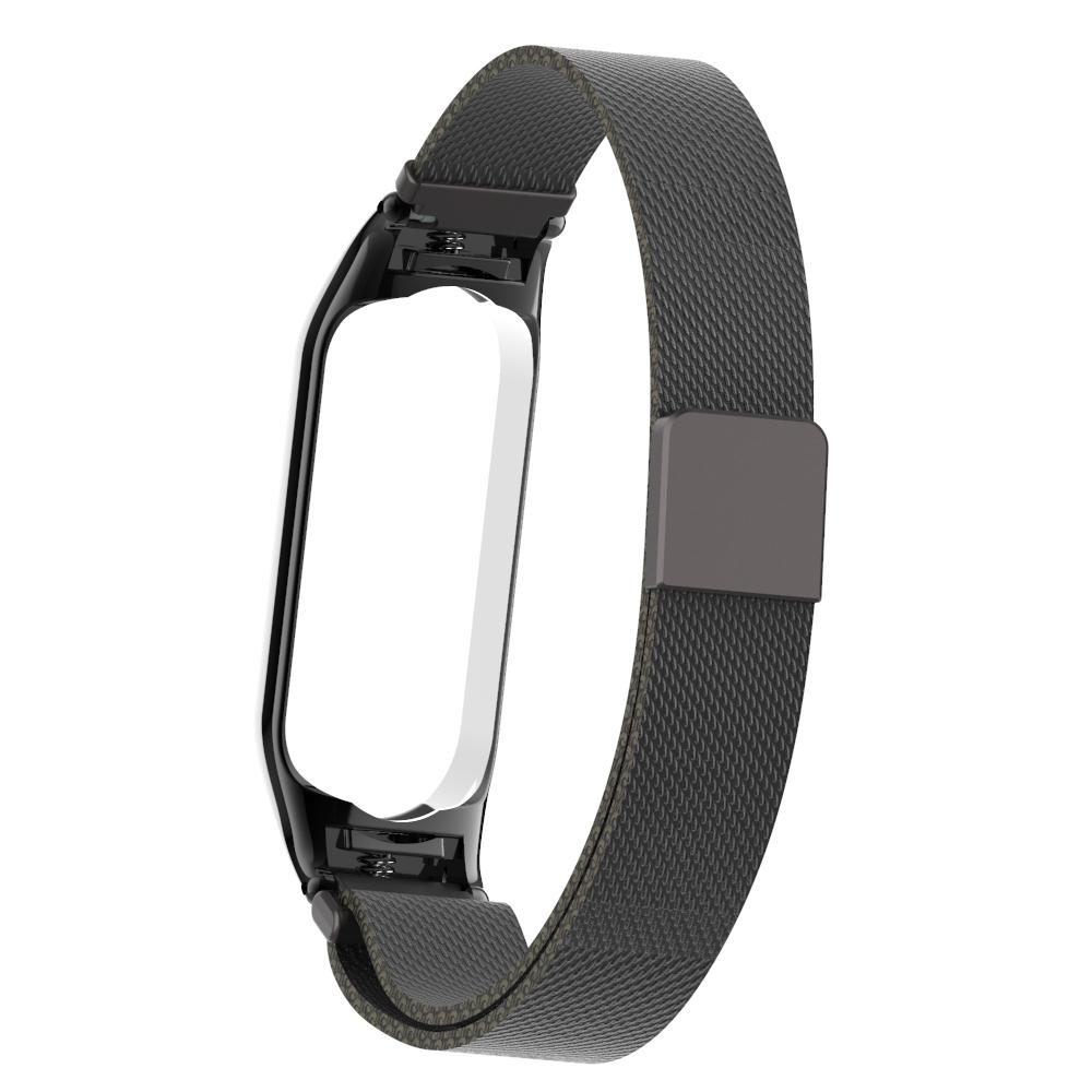 Xiaomi Mi Band 5/Mi Band 6 Armbånd Milanese Loop, Sort