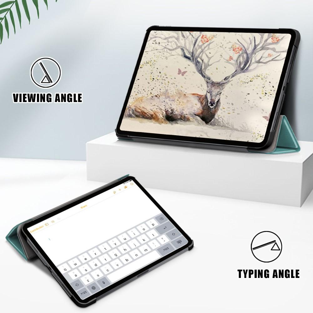 Apple iPad Air 10.9 4th Gen (2020) Tri-Fold etui, Grøn