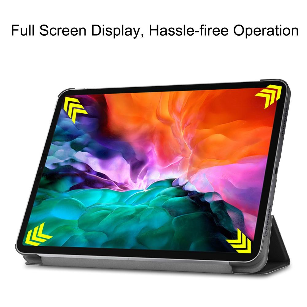 Apple iPad Pro 12.9 5th Gen (2021) Tri-Fold etui, Sort