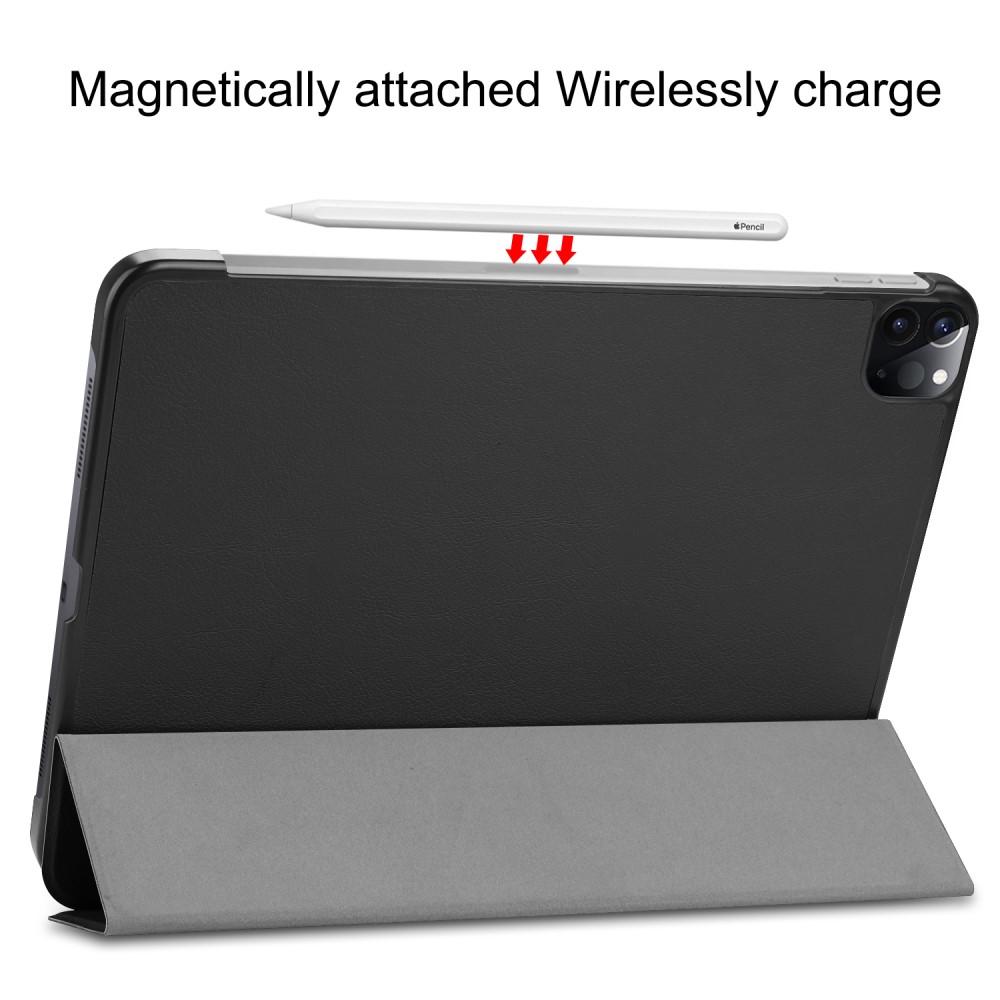 Apple iPad Pro 12.9 5th Gen (2021) Tri-Fold etui, Sort