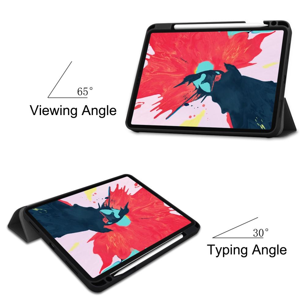 Apple iPad Pro 11 2nd Gen (2020) Tri-fold etui med penneholder, Sort
