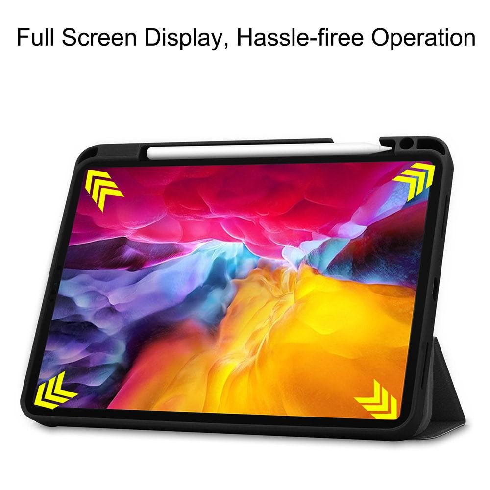 Apple iPad Pro 11 4th Gen (2022) Tri-fold etui med penneholder, Sort