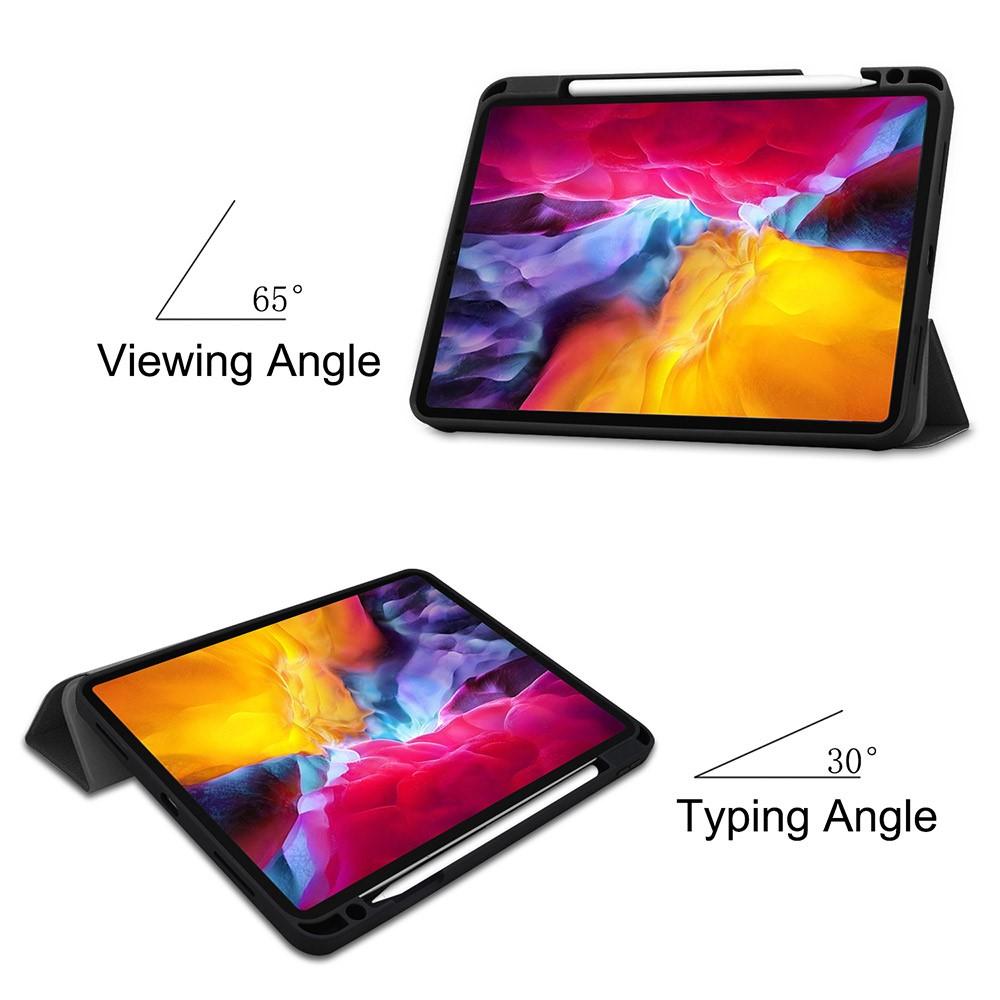 Apple iPad Pro 11 4th Gen (2022) Tri-fold etui med penneholder, Sort