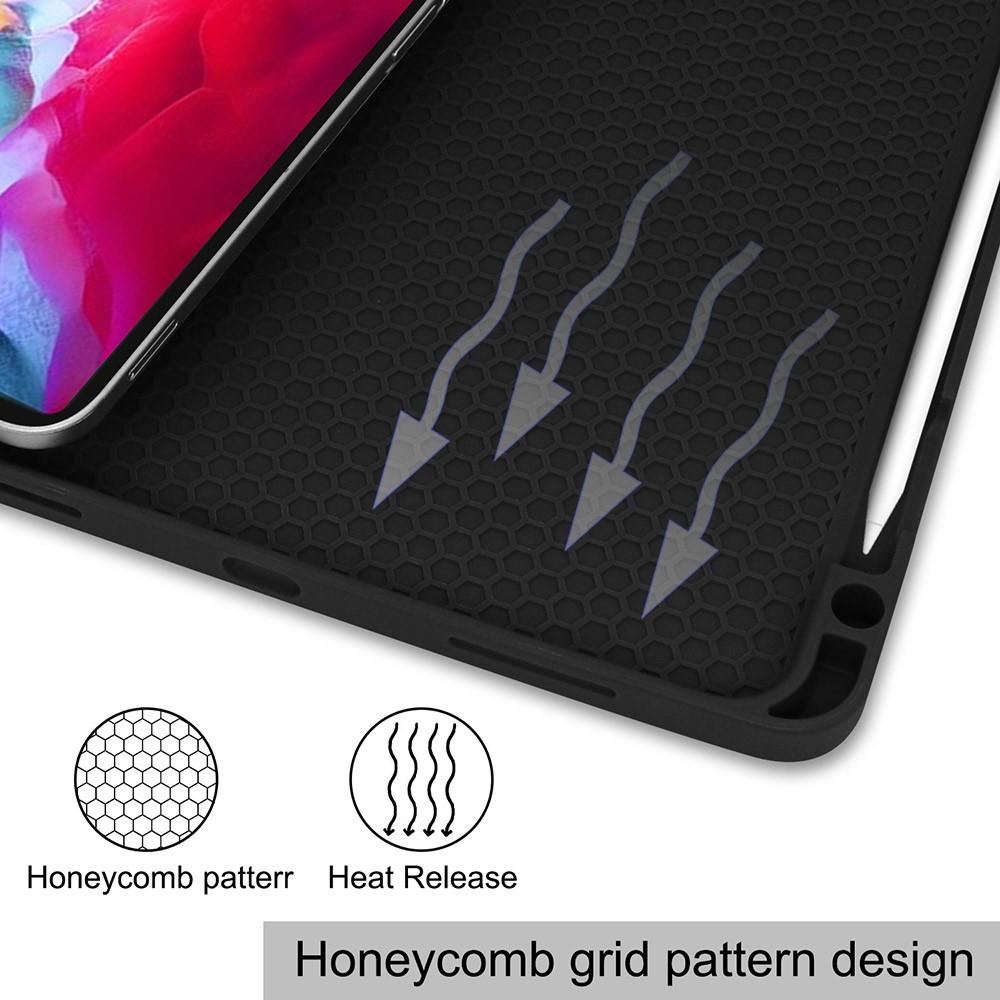 Apple iPad Pro 11 4th Gen (2022) Tri-fold etui med penneholder, Sort