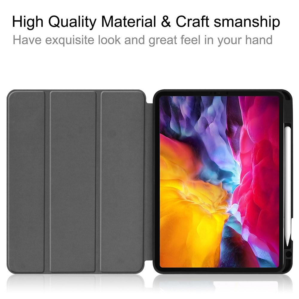 Apple iPad Pro 11 4th Gen (2022) Tri-fold etui med penneholder, Sort