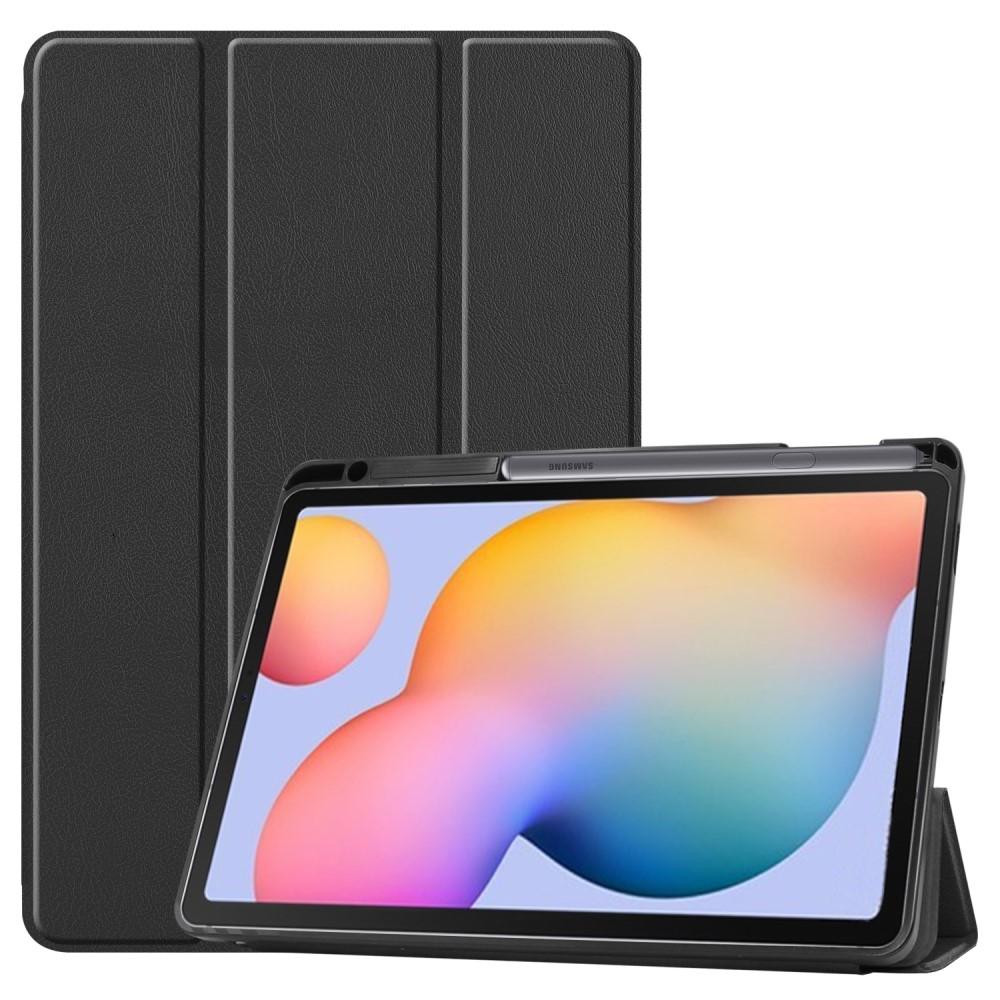 Samsung Galaxy Tab S6 Lite Tri-fold etui med penneholder, Sort