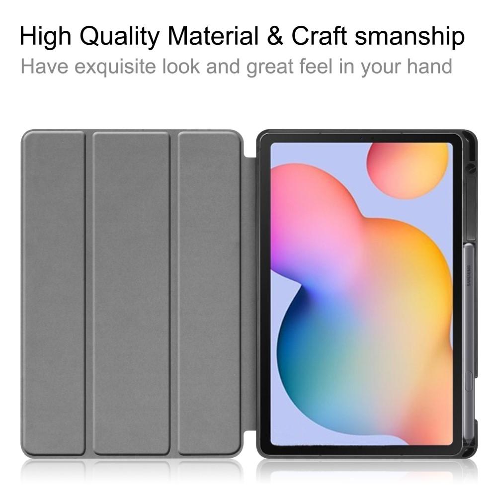 Samsung Galaxy Tab S6 Lite Tri-fold etui med penneholder, Sort