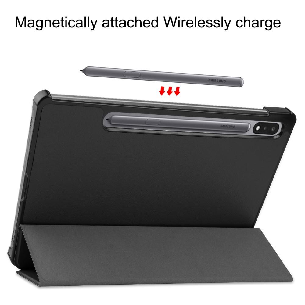 Samsung Galaxy Tab S8/Galaxy Tab S7 Tri-Fold etui, Sort