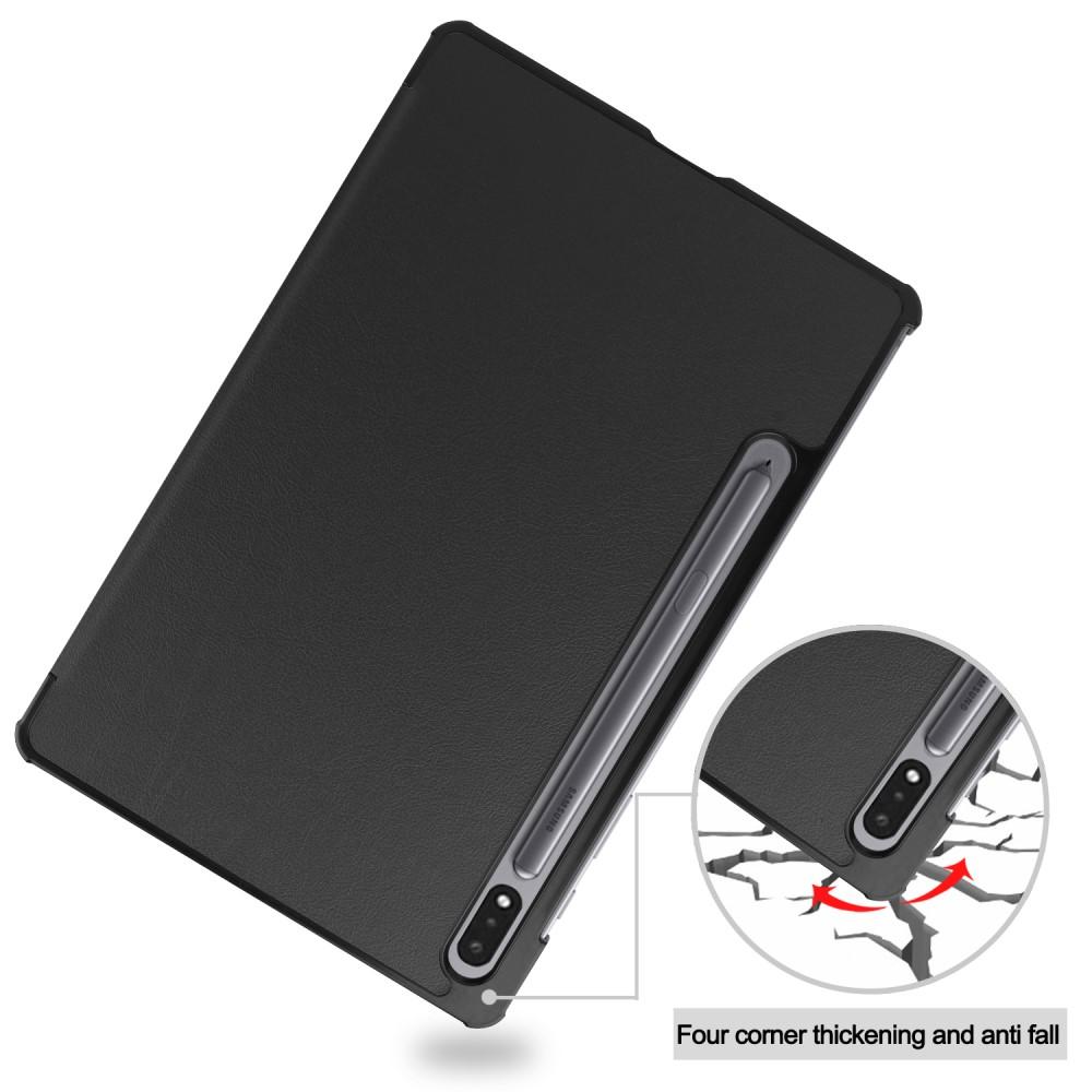 Samsung Galaxy Tab S8/Galaxy Tab S7 Tri-Fold etui, Sort