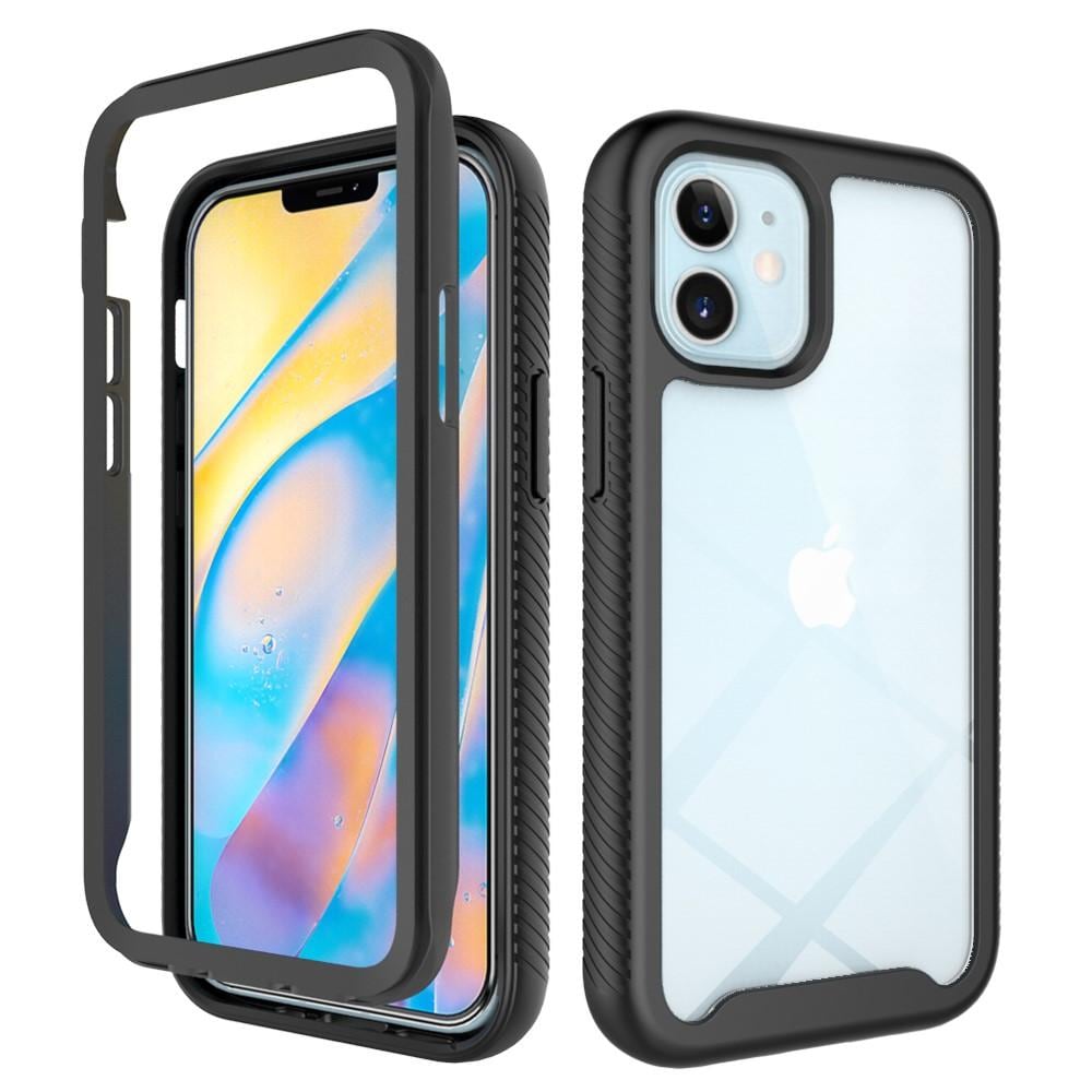iPhone 12 Mini Mobilcover med beskyttelsesramme, Sort
