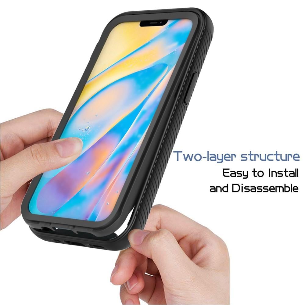 iPhone 12 Mini Mobilcover med beskyttelsesramme, Sort