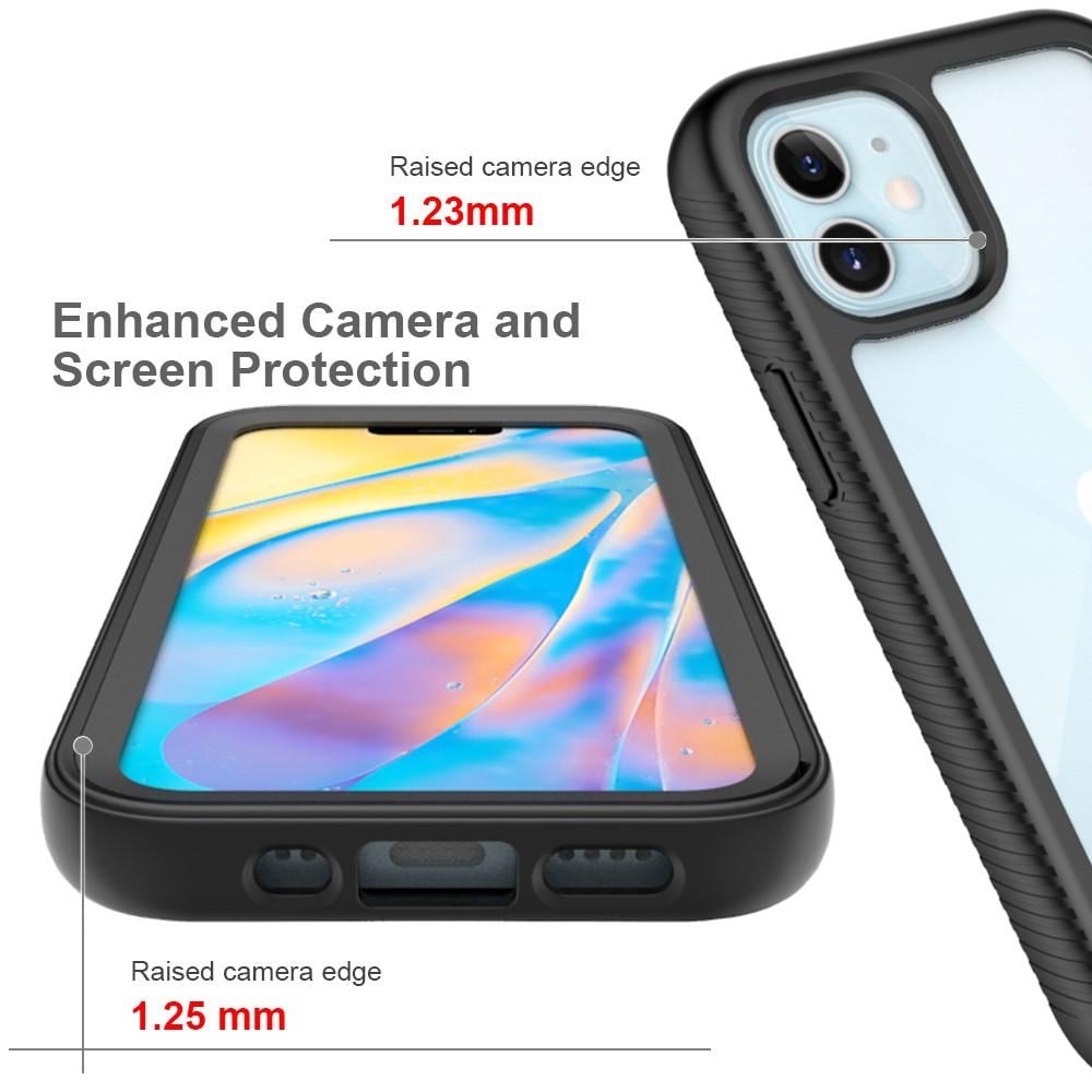 iPhone 12 Mini Mobilcover med beskyttelsesramme, Sort