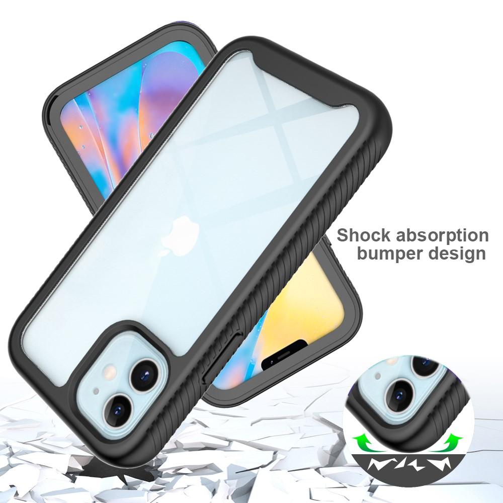 iPhone 12 Mini Mobilcover med beskyttelsesramme, Sort
