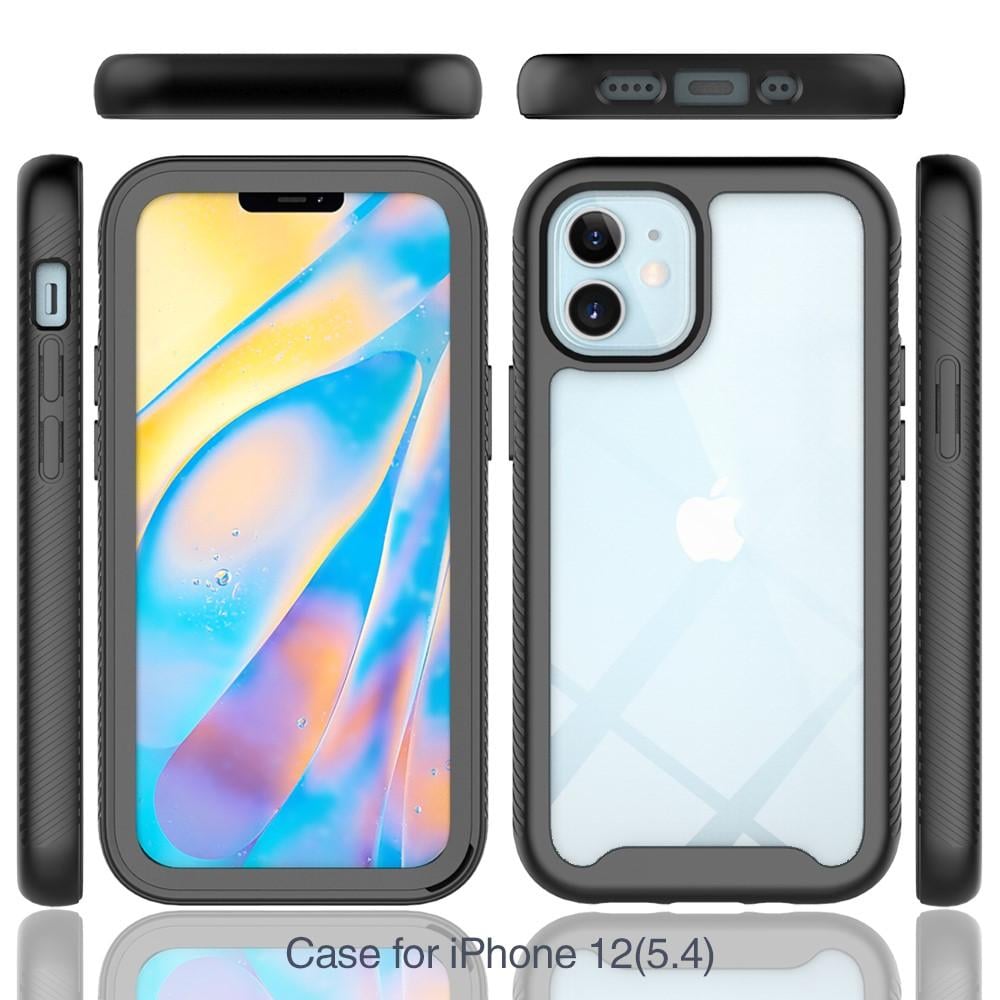 iPhone 12 Mini Mobilcover med beskyttelsesramme, Sort