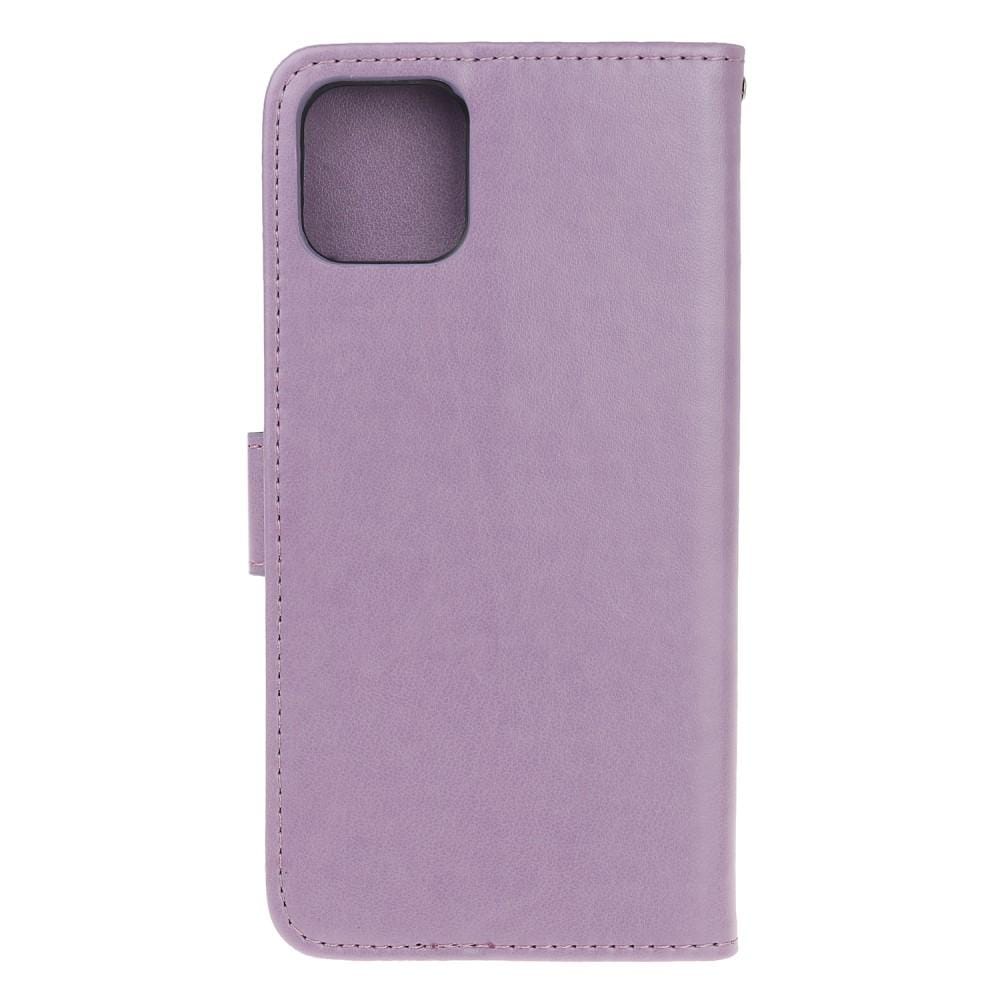 iPhone 12 Mini Mobiletui med sommerfugle, Lilla