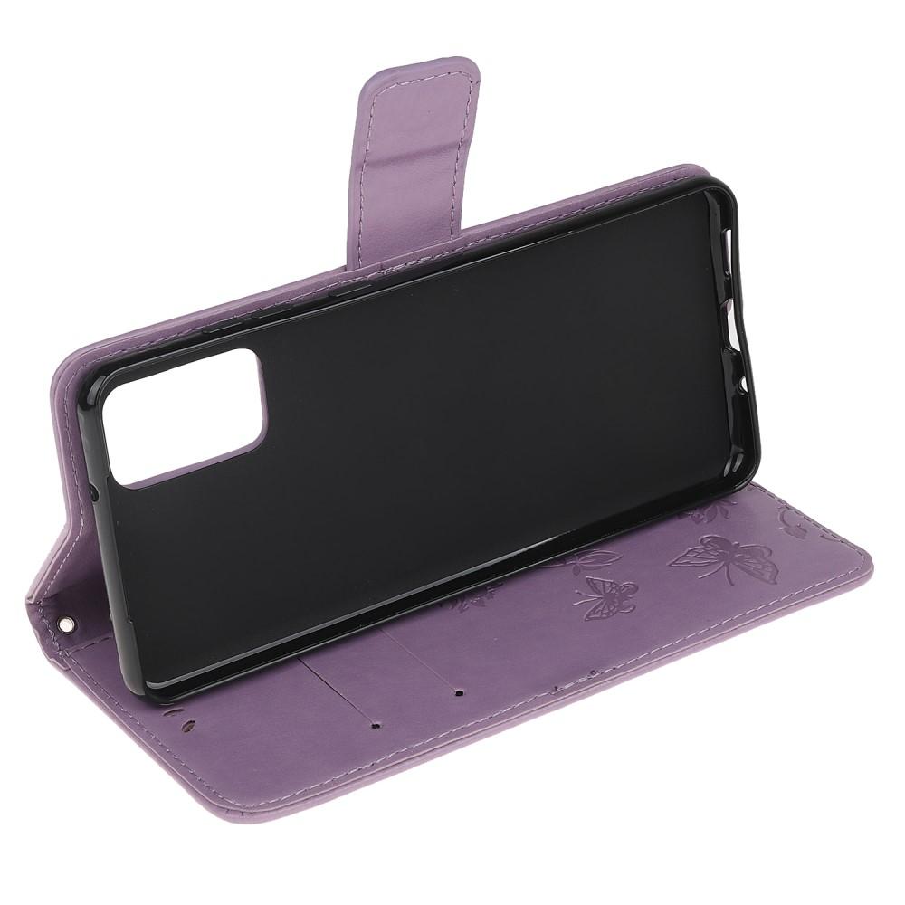 Samsung Galaxy S20 FE Mobiletui med sommerfugle, Lilla