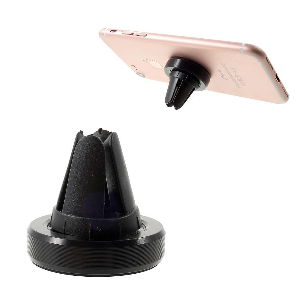 Mobilholder med magnet til bilens ventilationsgitter, Sort