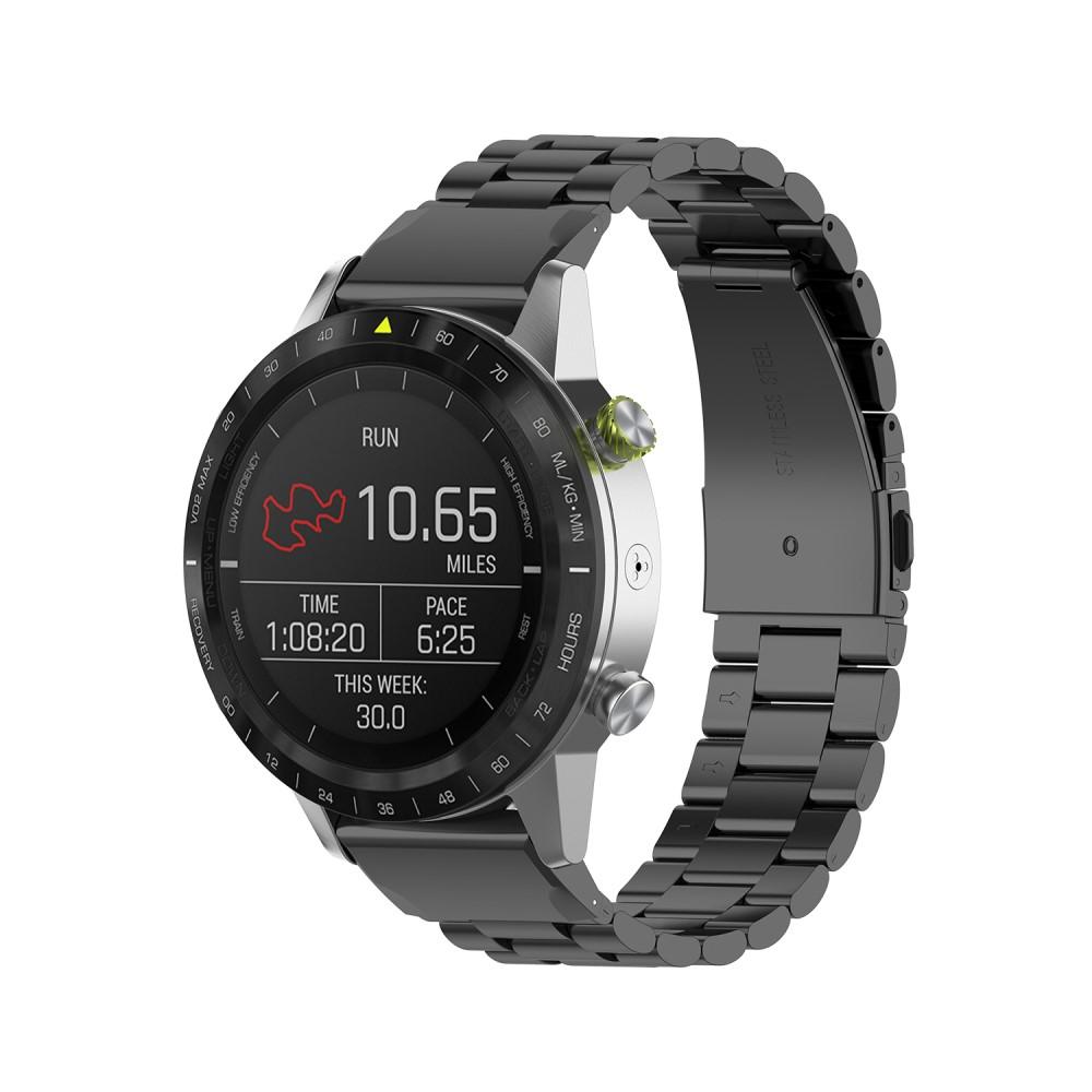 Garmin Instinct 3 50mm Stilrent linkarmbånd i metal, Sort