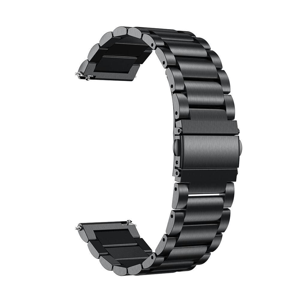 Huawei Watch GT 3 42mm/Watch GT 2 42mm Stilrent linkarmbånd i metal, Sort