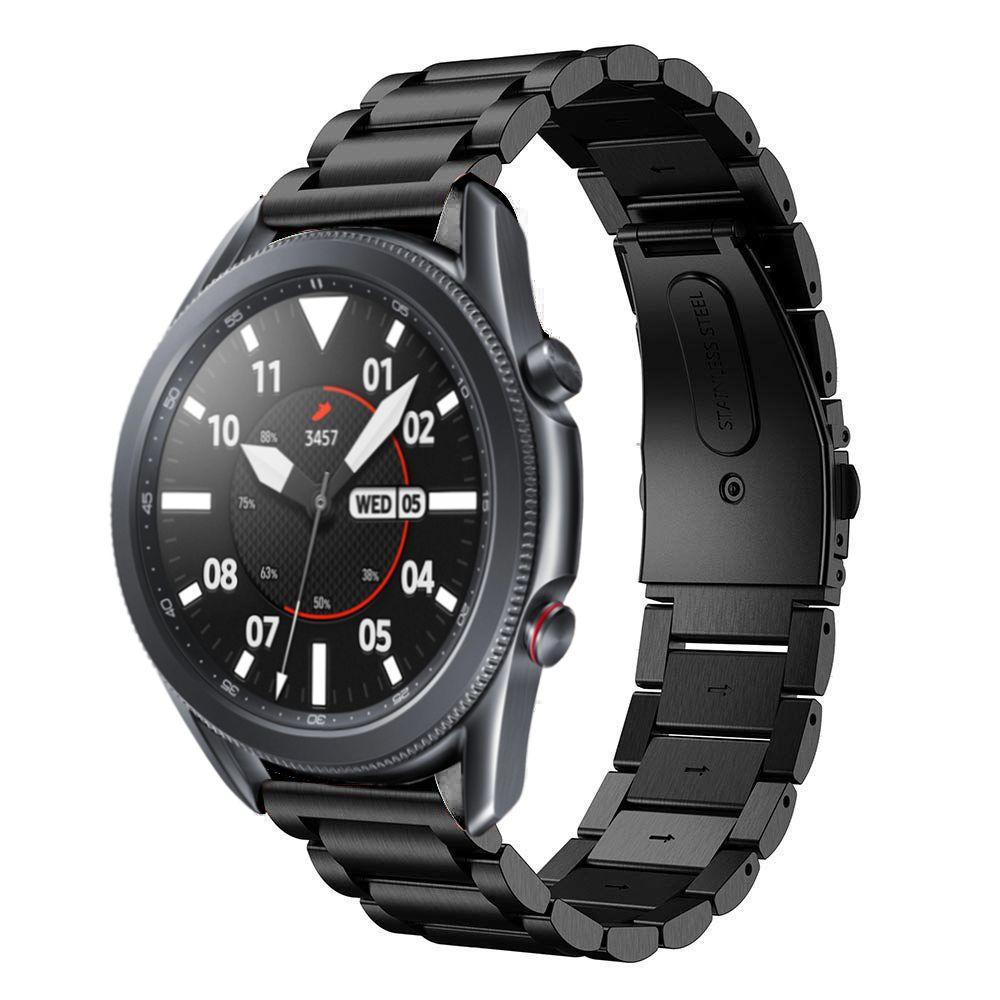 Samsung Galaxy Watch 3 41mm Stilrent linkarmbånd i metal, Sort