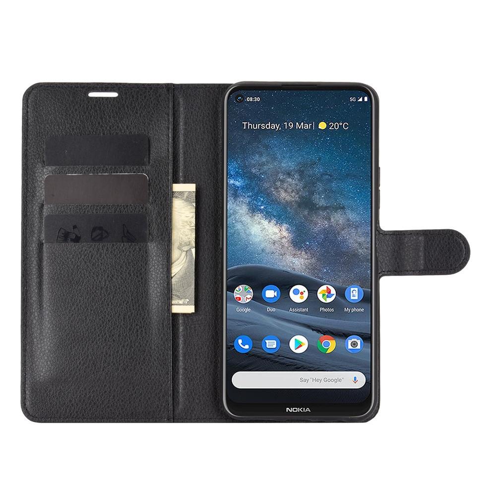 Nokia 8.3 Enkelt mobiletui, Sort