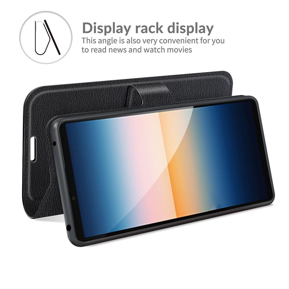 Sony Xperia 10 III Enkelt mobiletui, Sort