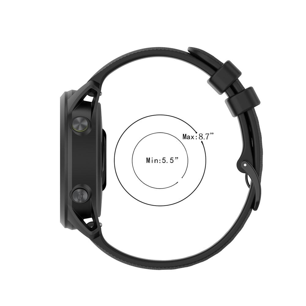 Garmin Forerunner 745 Armbånd i silikone, Sort