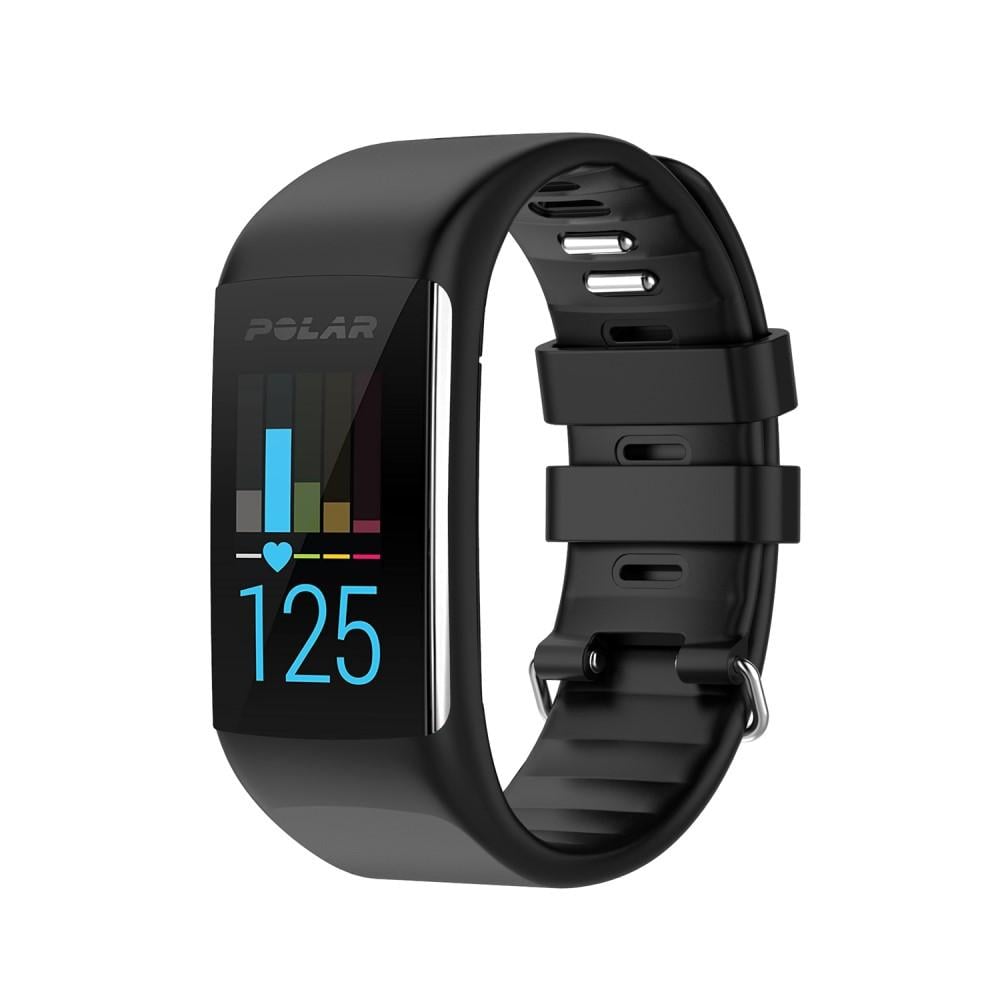 Polar A370/A360 Armbånd i silikone, Sort